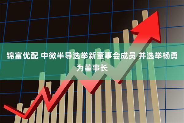 锦富优配 中微半导选举新董事会成员 并选举杨勇为董事长