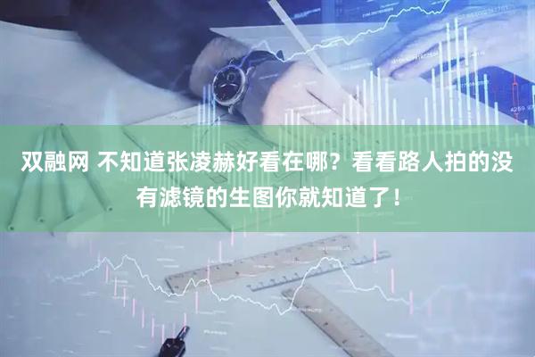双融网 不知道张凌赫好看在哪？看看路人拍的没有滤镜的生图你就知道了！